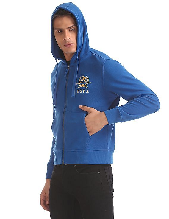 U.S. Polo Assn. Drawstring Hood Solid Sweatshirt