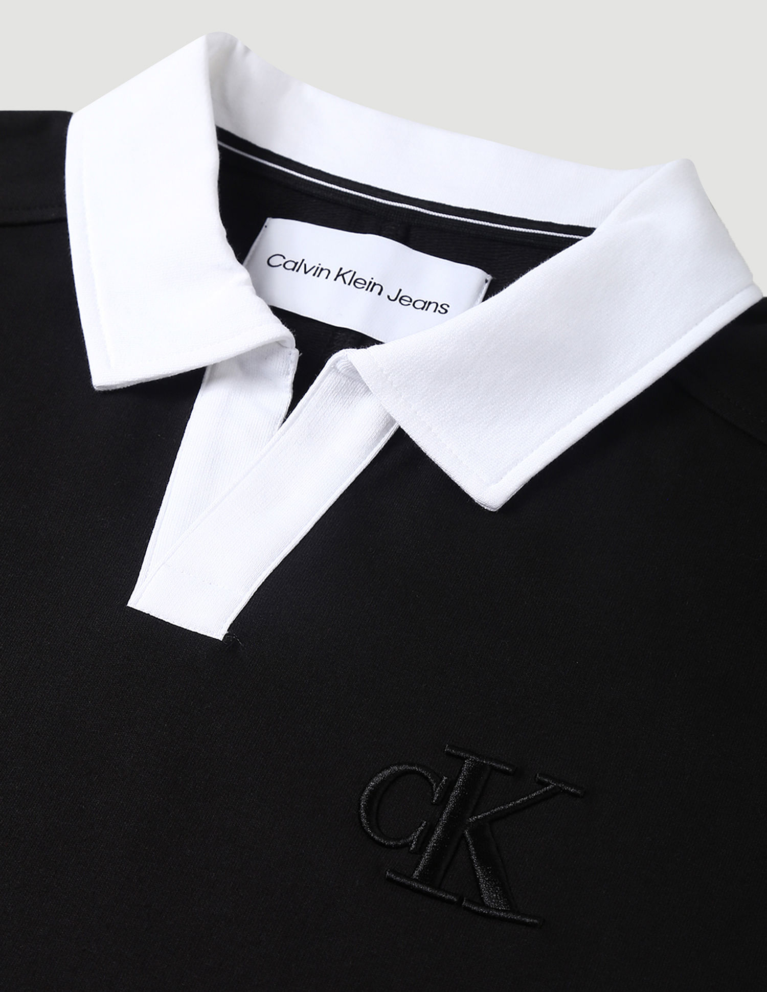 Calvin Klein Open Collar Polo Sweatshirt
