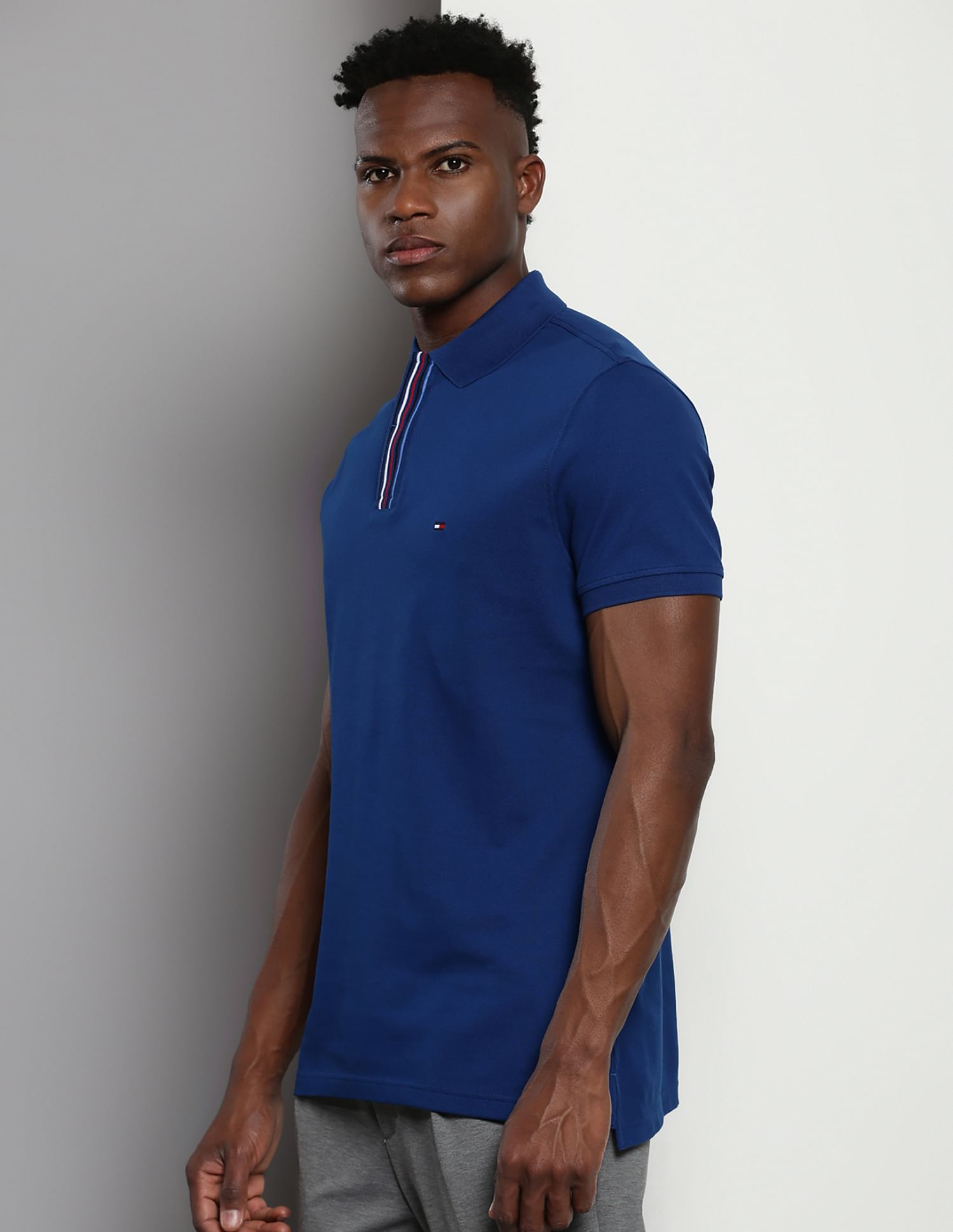 Tommy Hilfiger Sustainable Global Stripe Placket Polo Shirt