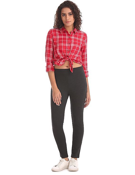 U.S. Polo Assn. Women Super Skinny Elasticized Waist Treggings