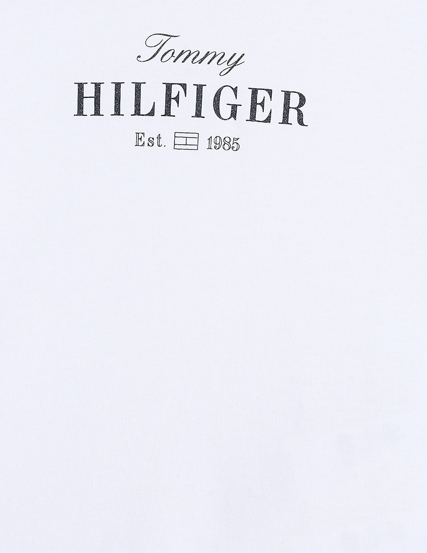 Tommy Hilfiger Kids Girls Logo Regular-Fit Cotton T-Shirt