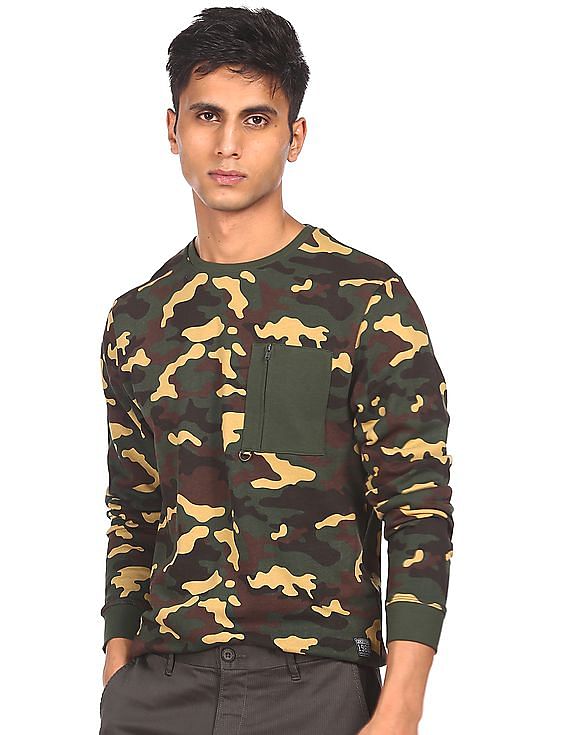 Army deals print sweatshirt