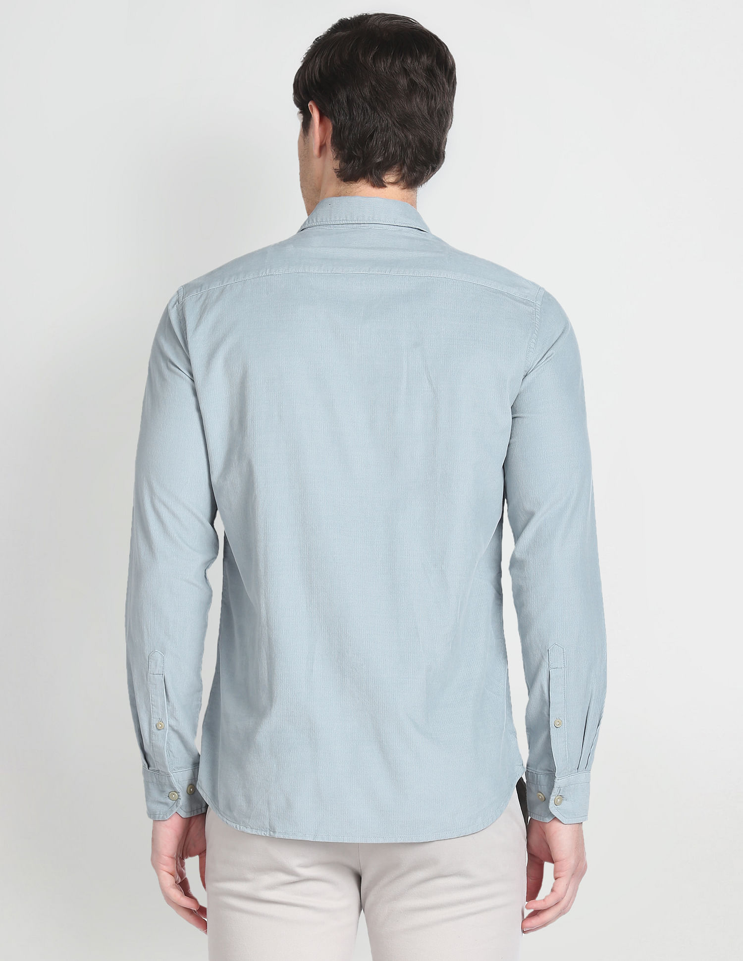 Arrow Sports Solid Corduroy Shirt