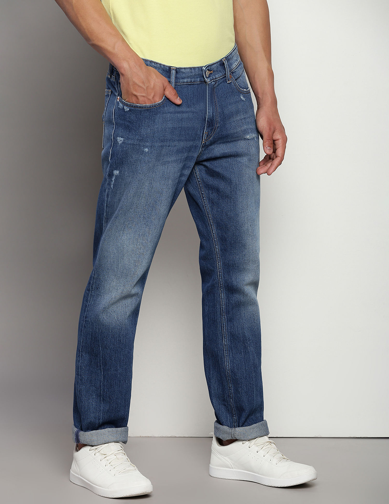 Tommy Hilfiger Rayan Straight Fit Stone Wash Jeans