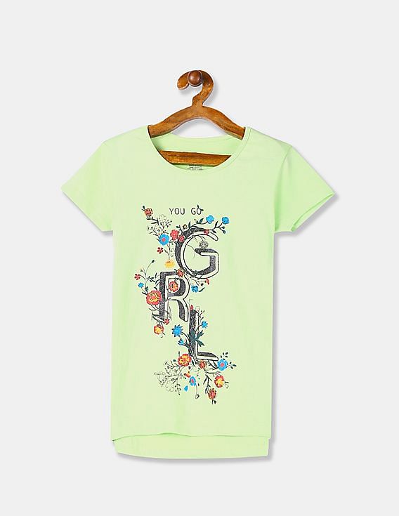 girls lime green shirt