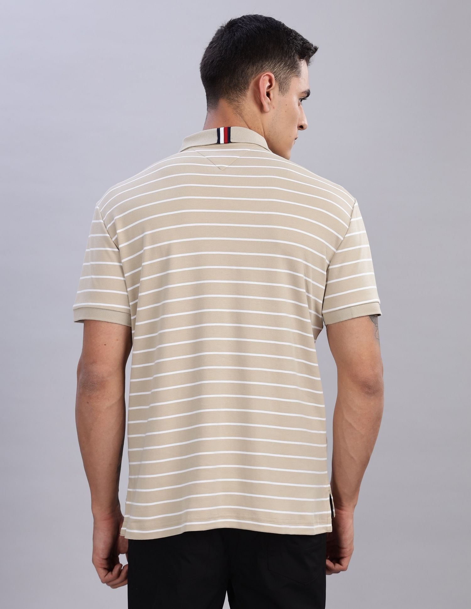 Tommy Hilfiger Striped Regular-Fit Cotton Polo Shirts