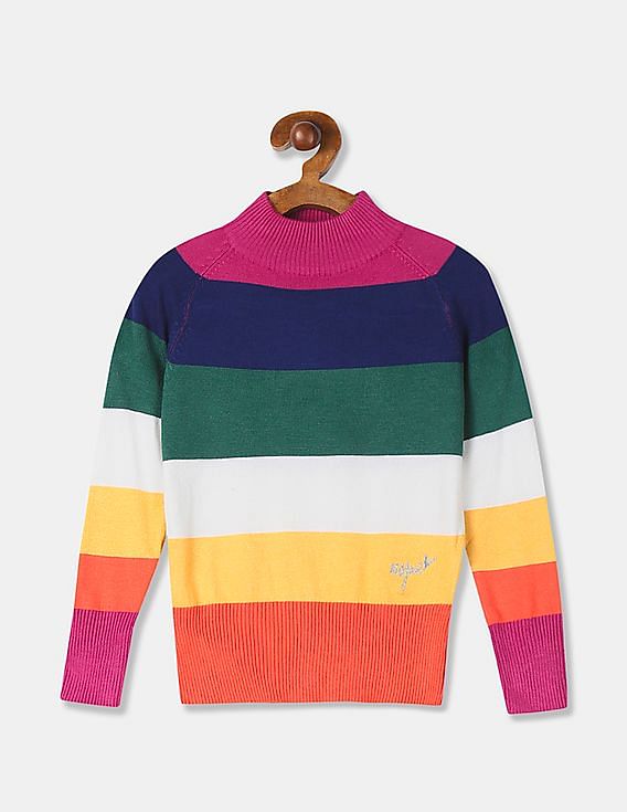 girls striped sweater