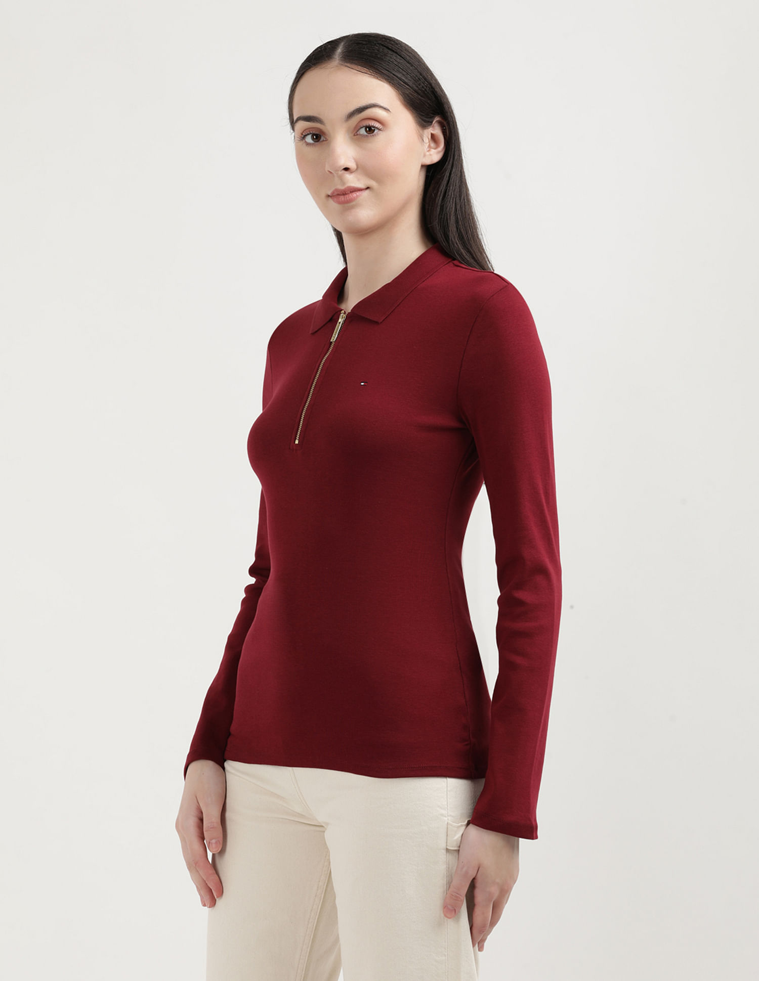 Tommy Hilfiger Mango Zip Slim Fit Polo Shirt