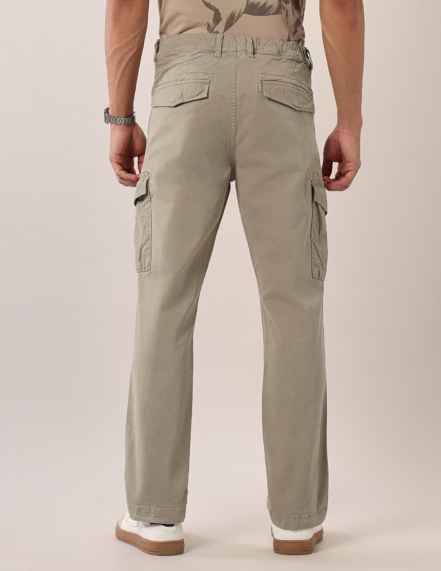 U.S. Polo Assn. Denim Co. Mid Rise Straight Fit Twill Cargos