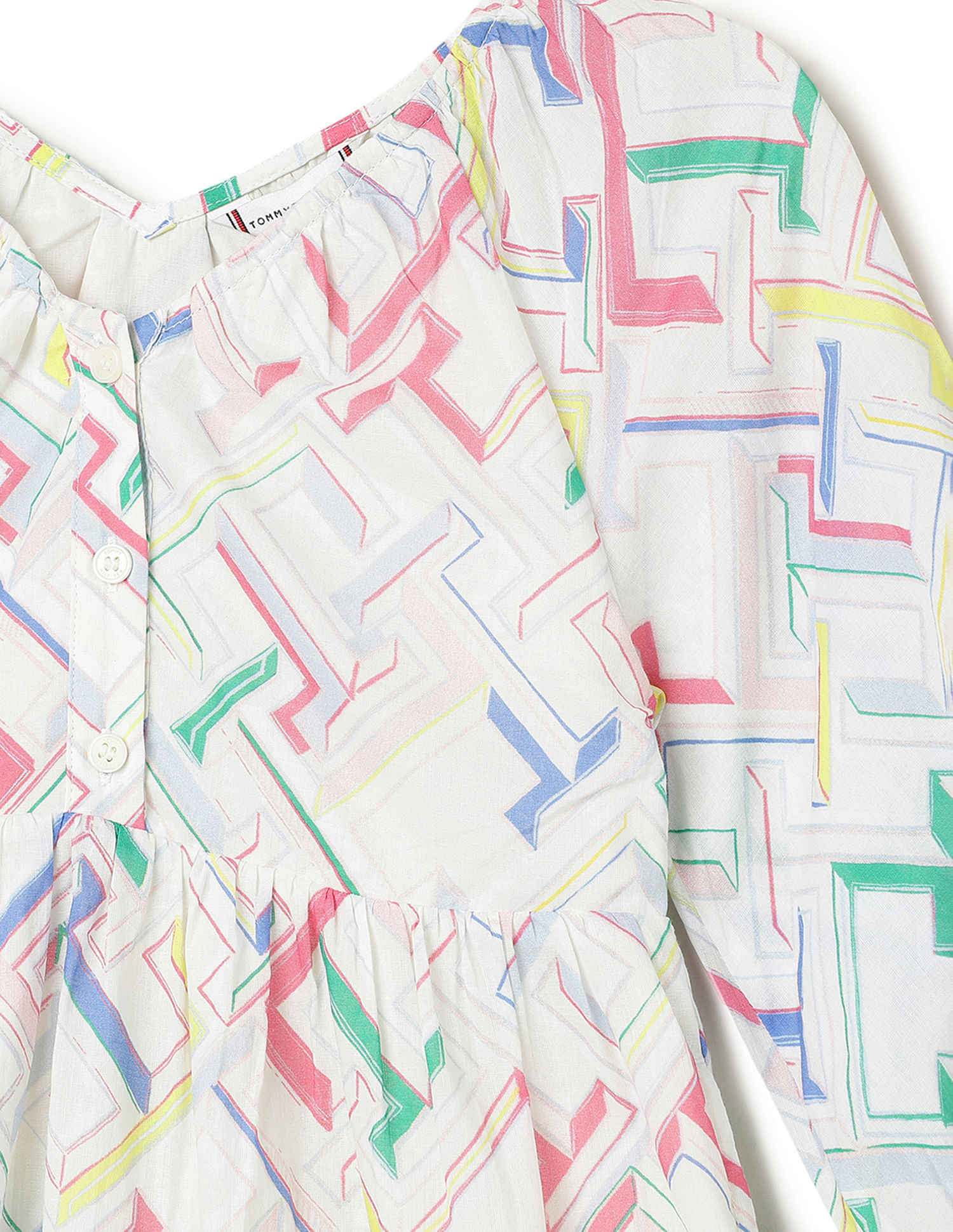 Tommy Hilfiger Kids Girls All Over Print Dress
