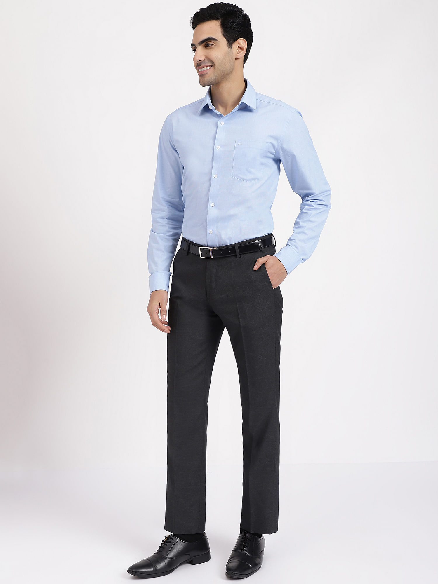 Arrow Dobby Stretch Textured Formal Trousers