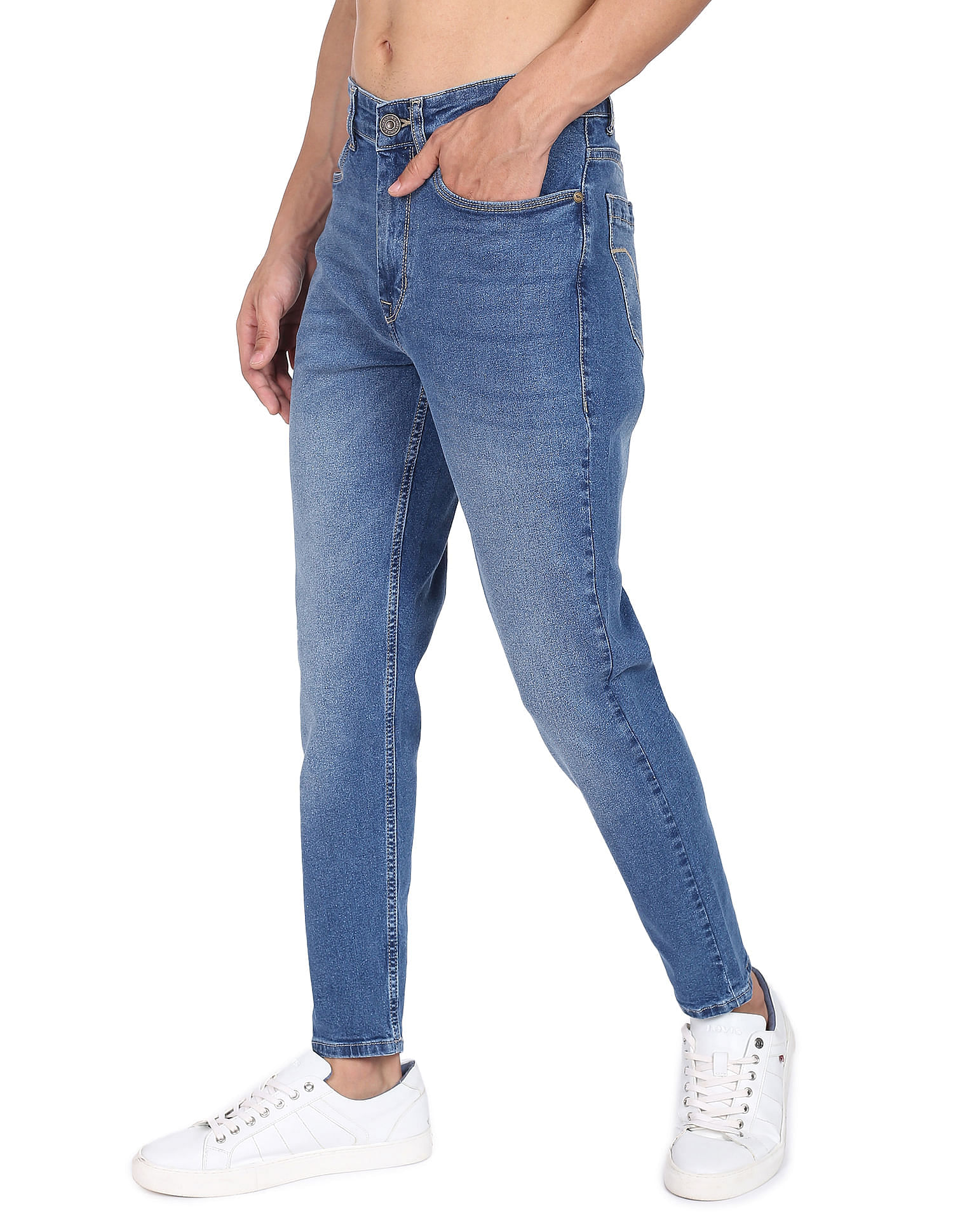 Flying Machine Stone Wash Mankle Slim Fit Jeans