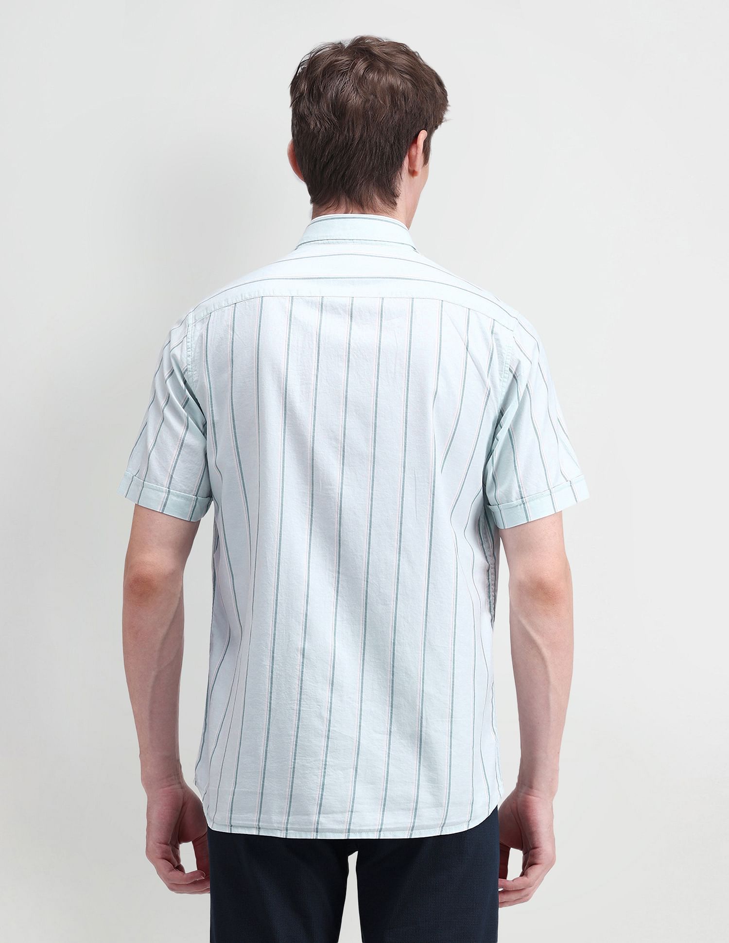 Arrow Sport Liberty Classic Vertical Striped Shirt