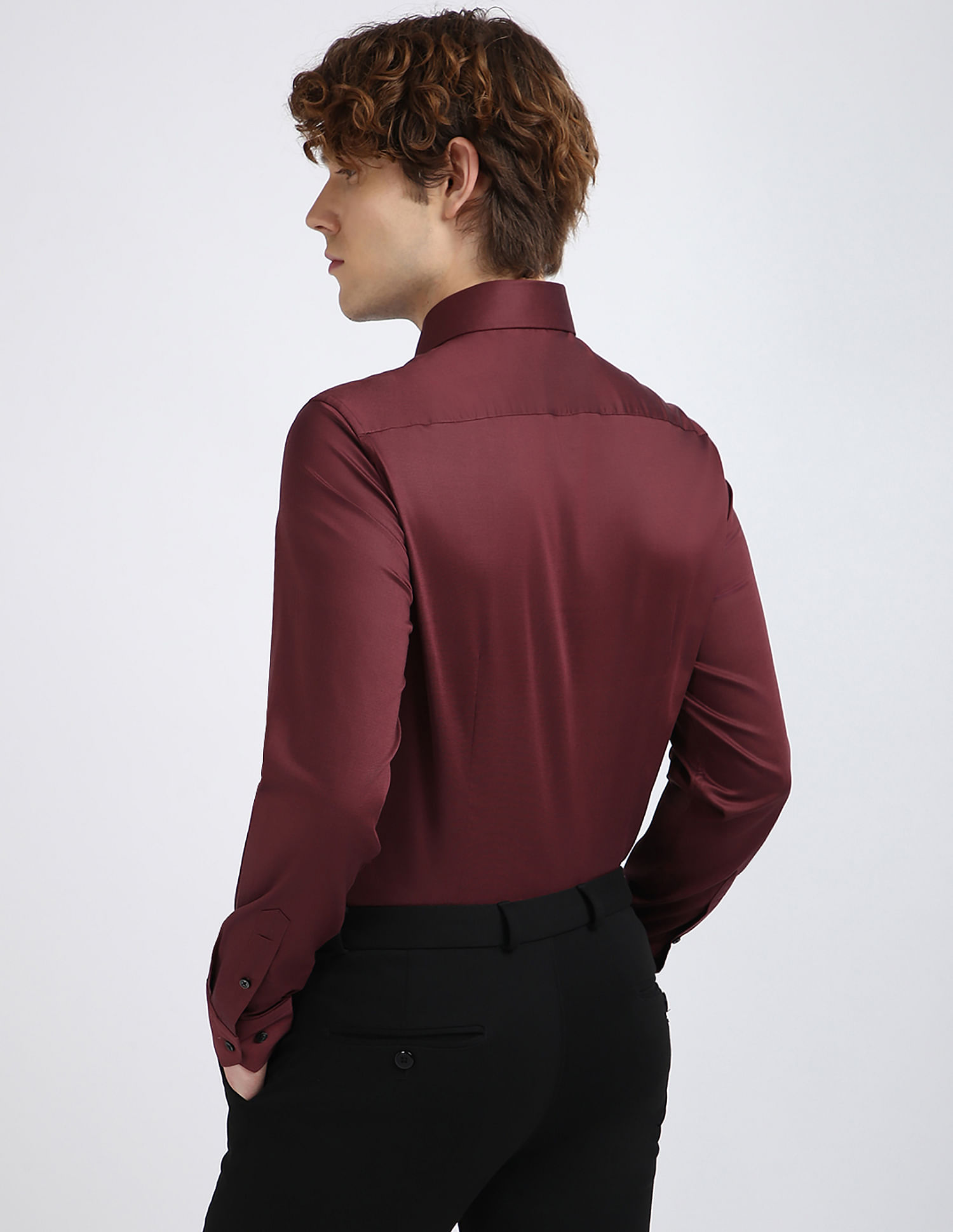 Tommy Hilfiger Tencel Blend Dobby Slim Fit Shirt