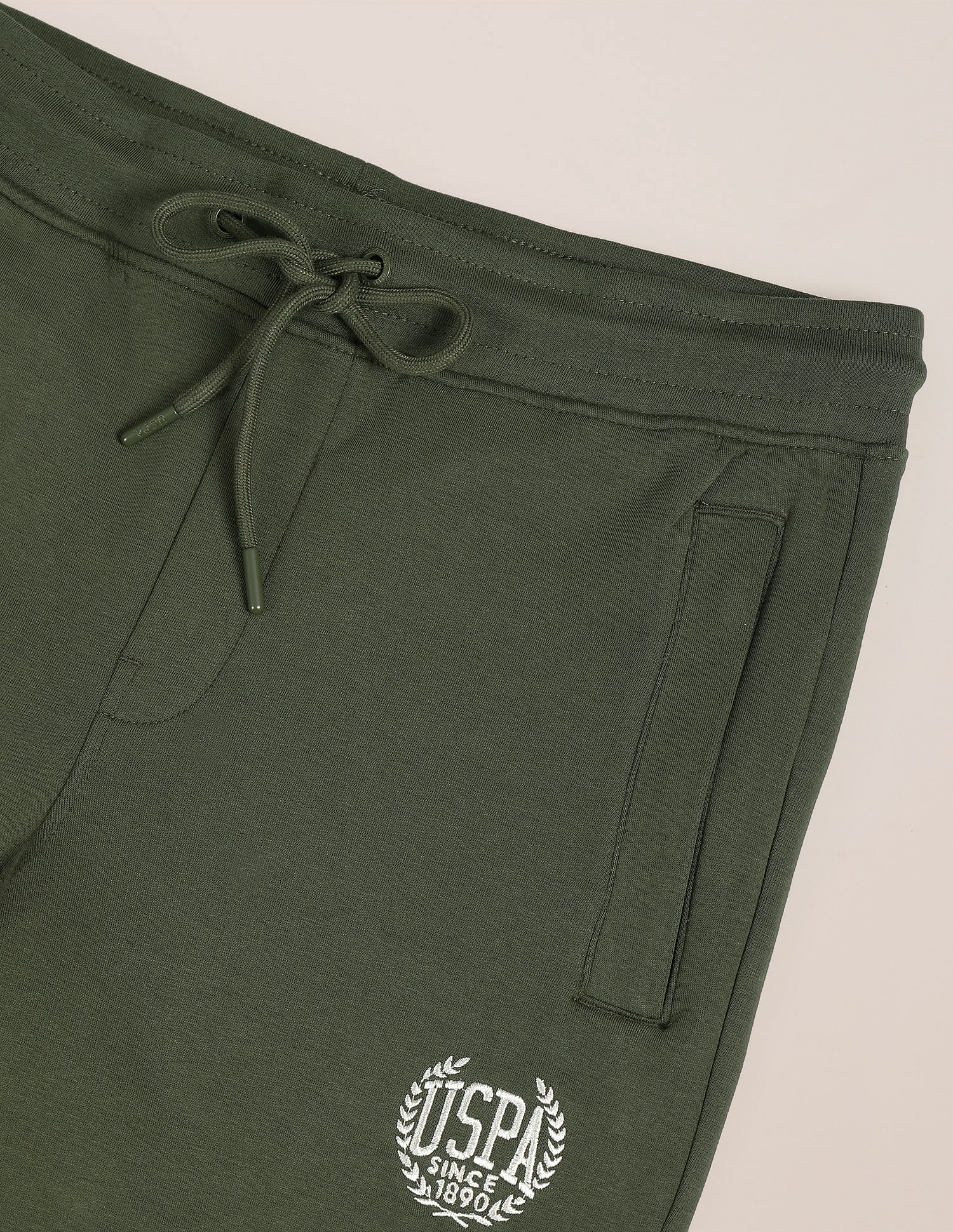 U.S. Polo Assn. Solid Drawstring Waist Track Pants