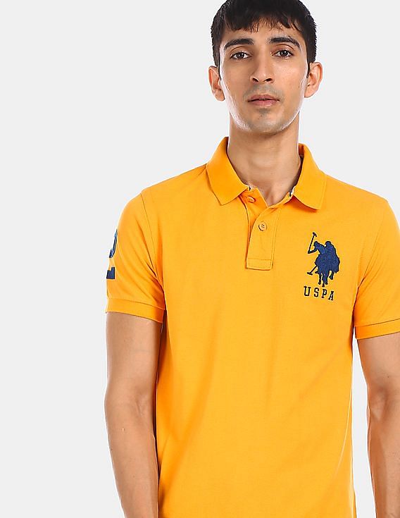 Buy U.S. Polo Assn. Men Brand Embroidered Pique Polo Shirt - NNNOW.com