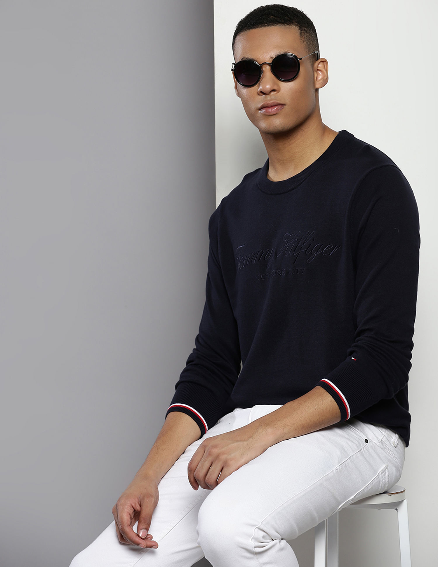 Tommy Hilfiger Embroidered Logo Sweater