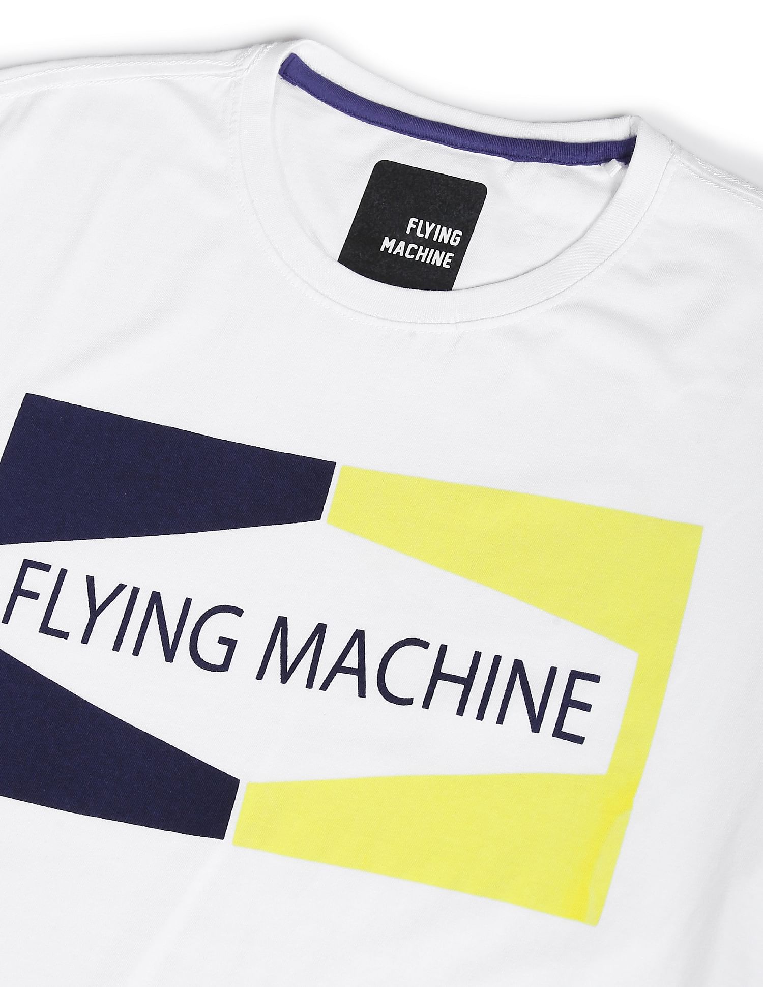 flying machine white t shirt