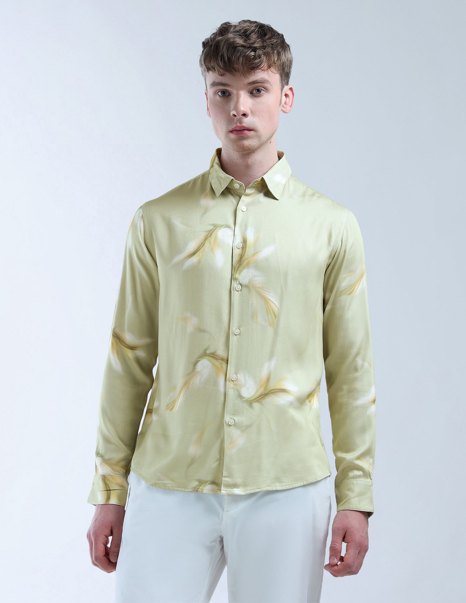 Flying Machine Regular Fit Color Of Home Shirt