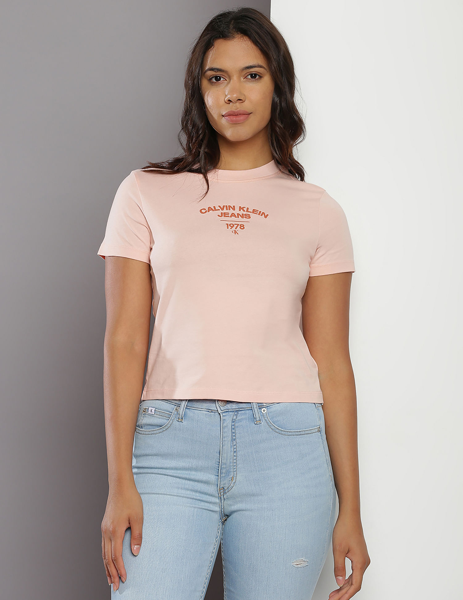 Buy Calvin Klein Varsity Logo Sustainable T-Shirt