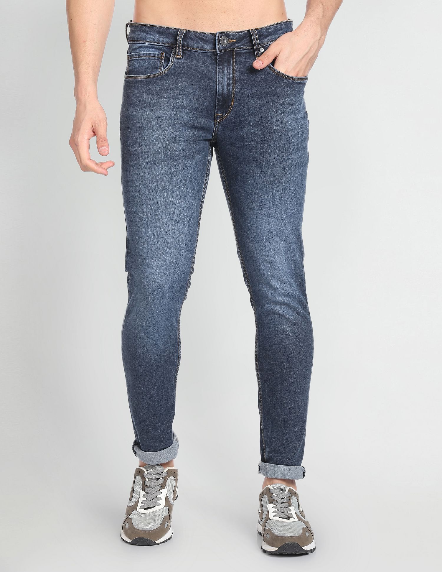 Flying Machine Skinny Fit Stone Wash Jeans