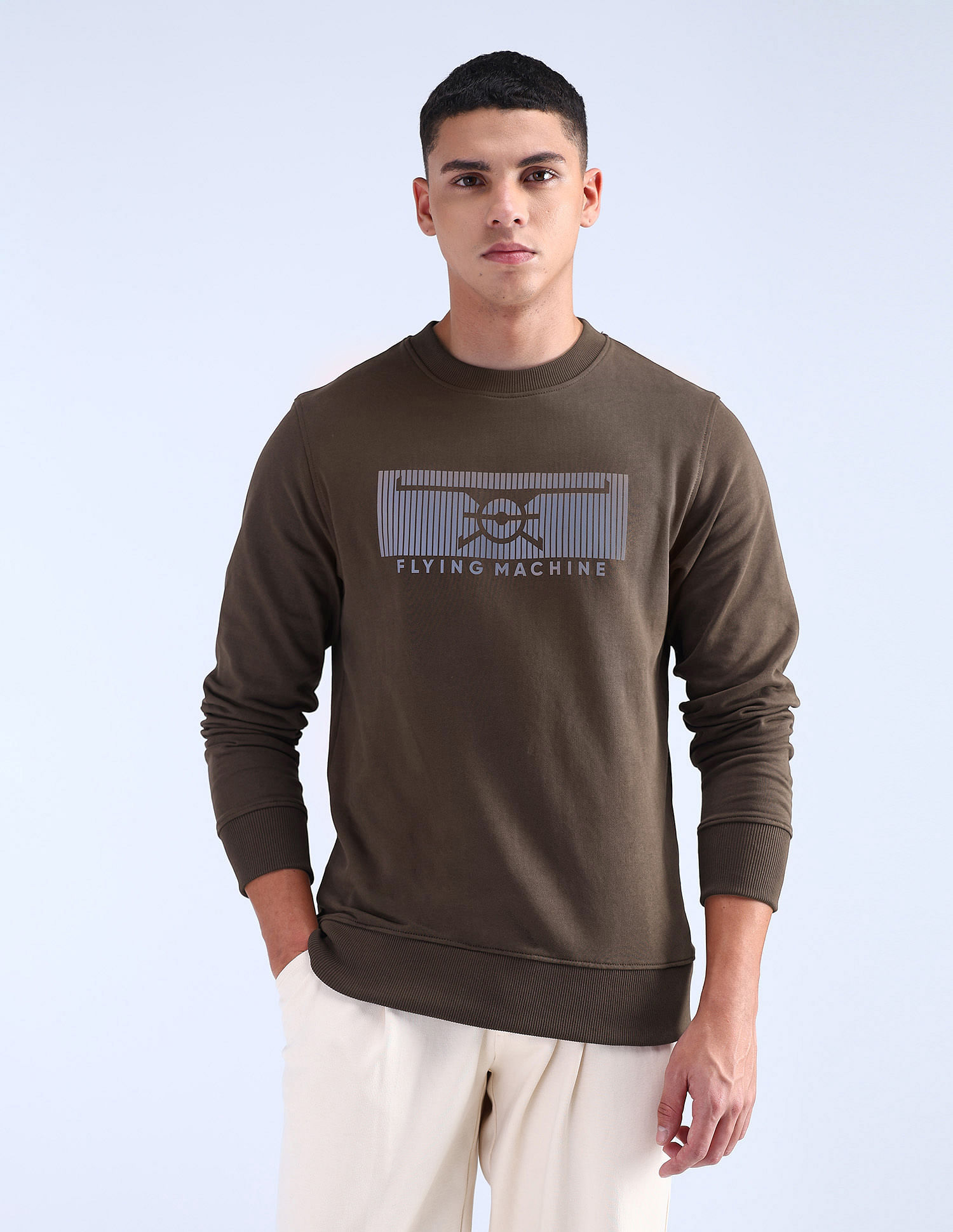 Flying Machine Regular Fit Cotton Sweatshirt