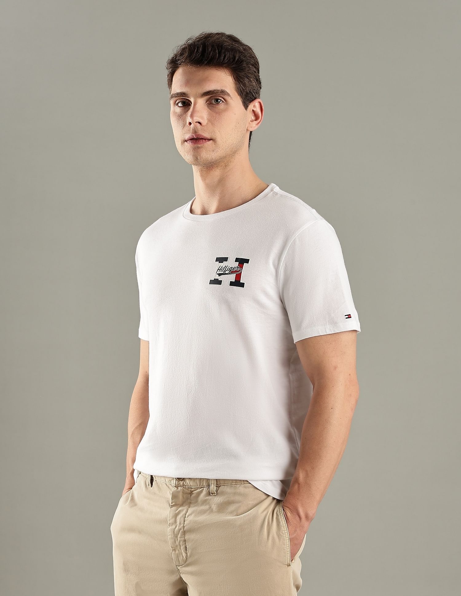 Tommy Hilfiger Logo Regular-Fit Cotton T-Shirt