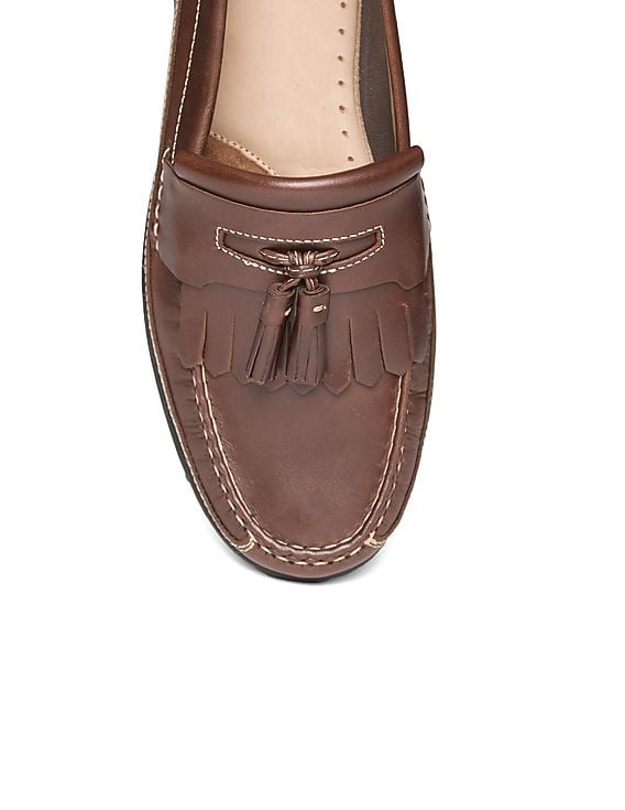 Buy Johnston & Murphy Men Kiltie Fringe Leather Loafers  display picture 1