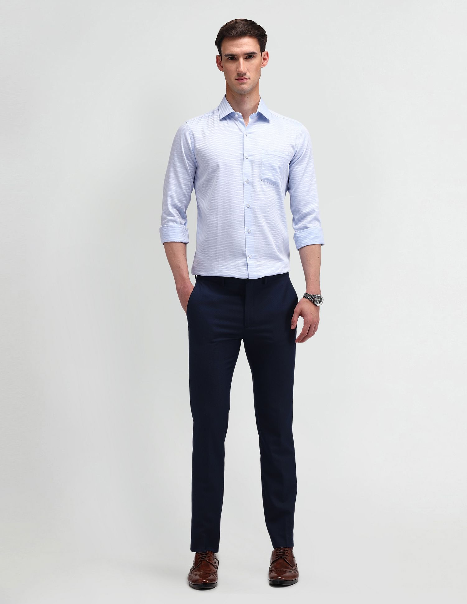 Arrow Brooklyn Fit Textured Shirt