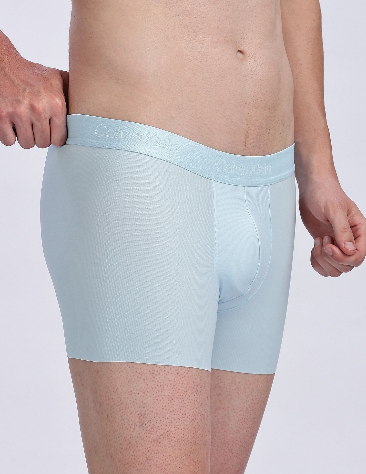 Calvin Klein Underwear Low Rise Solid Blue Trunks