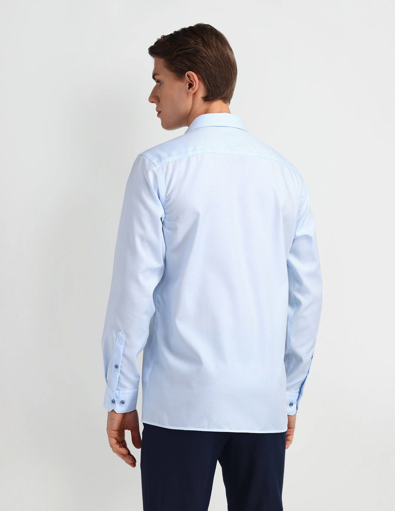 Arrow Micro Checked Cotton Shirt