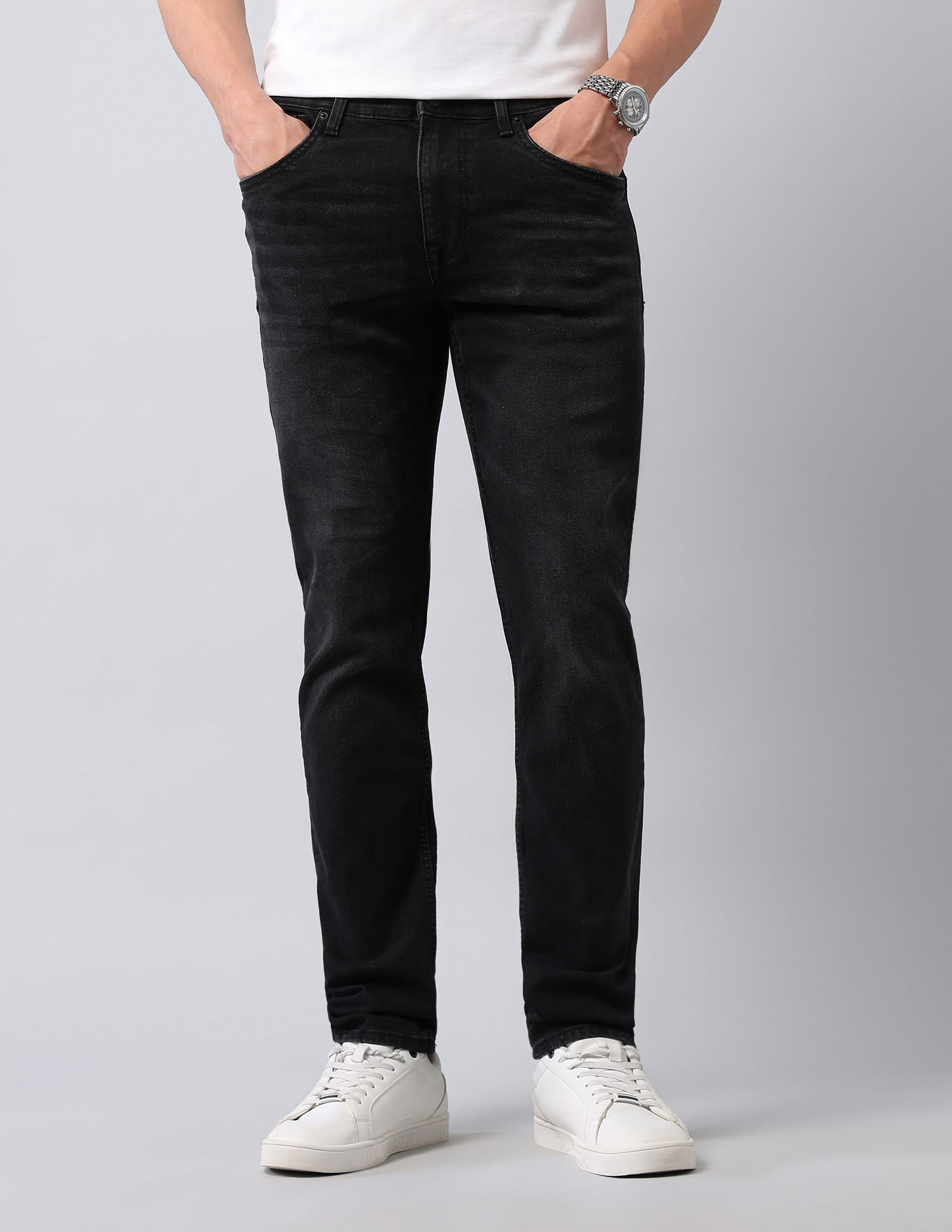 Buy U.S. Polo Assn. Denim Co. Brandon Slim Tapered Fit Black Jeans