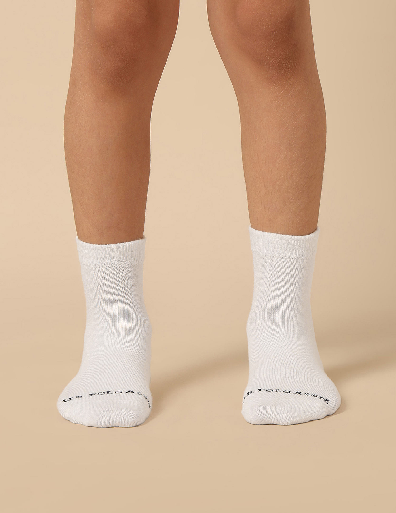 U.S. Polo Assn. Boys High-Ankle Length KS002 Socks - Pack Of 3