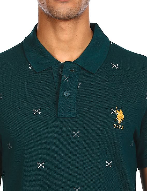 U.S. Polo Assn. Cotton Printed Polo Shirt