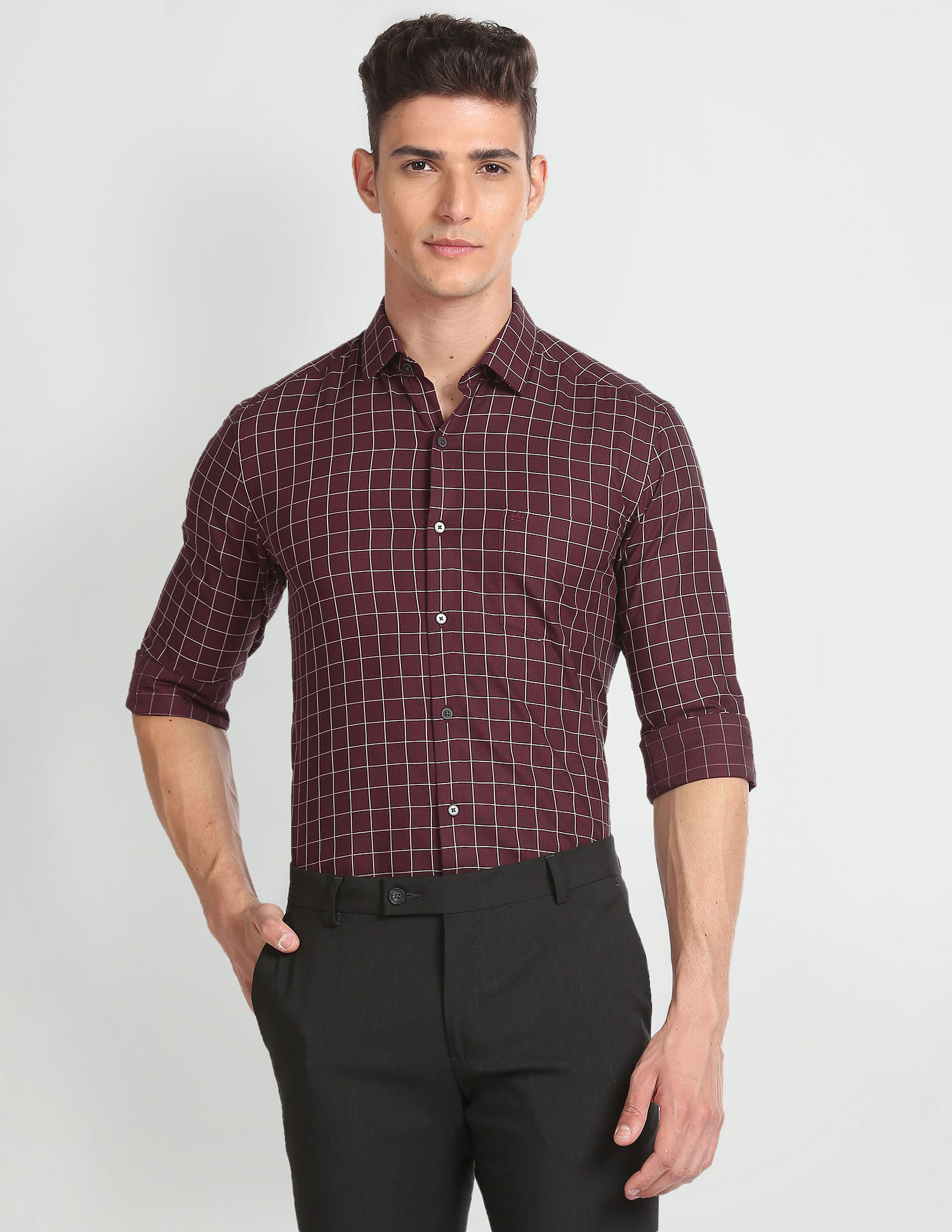 Arrow Windowpane Check Dobby Shirt
