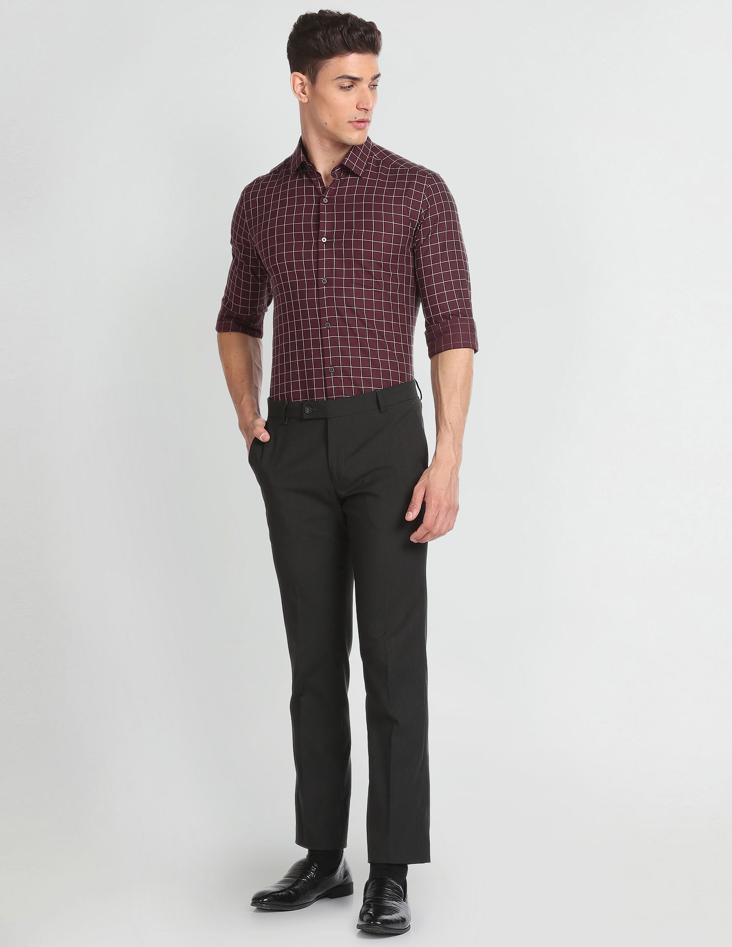 Arrow Windowpane Check Dobby Shirt