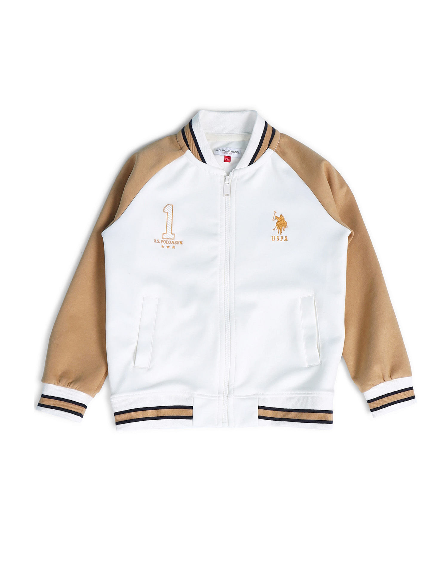U.S. Polo Assn. Kids Boys Stand Neck Brand Sweatshirt