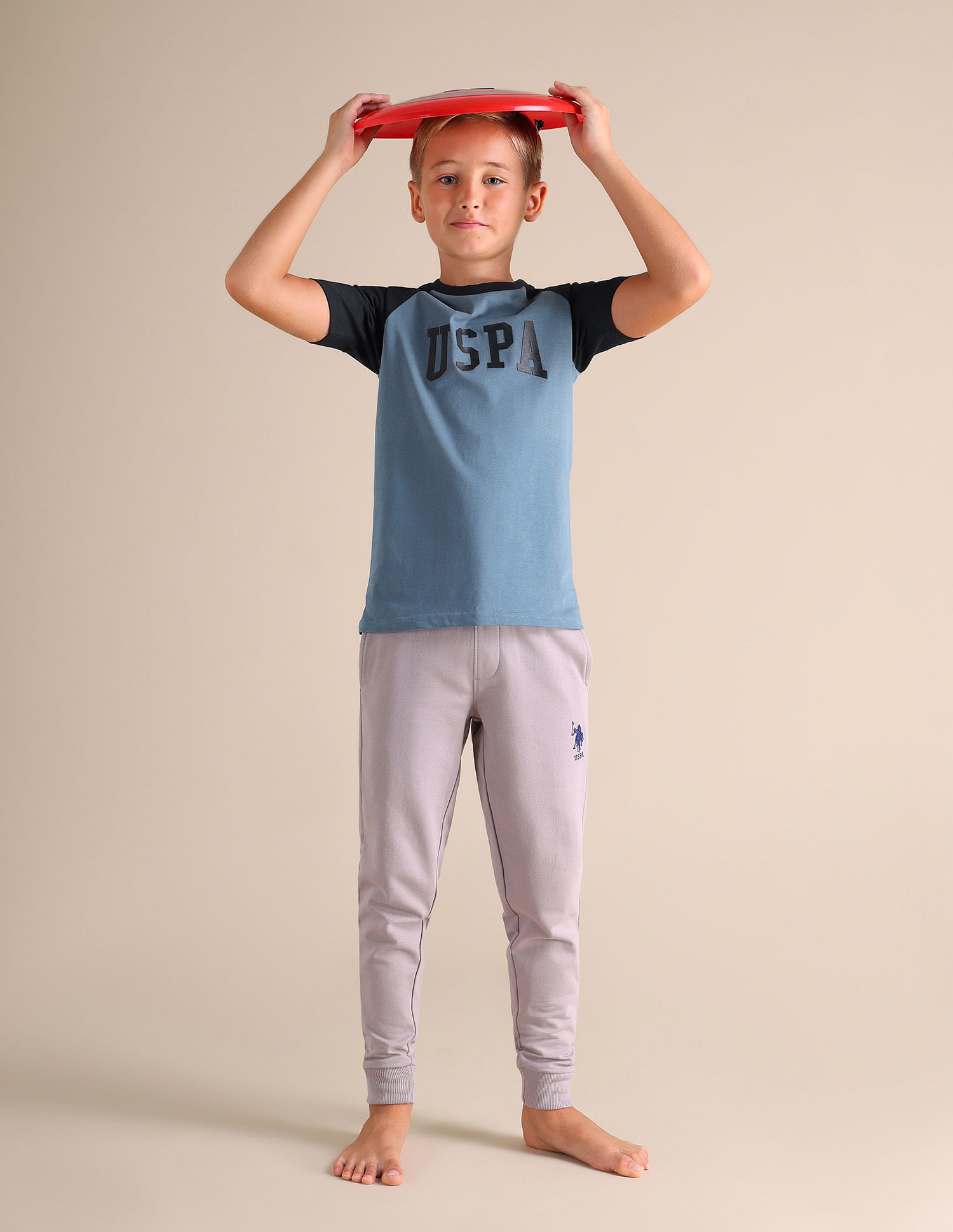 USPA Innerwear Boys Raglan Sleeve LKE01 Lounge T-Shirt - Pack Of 1