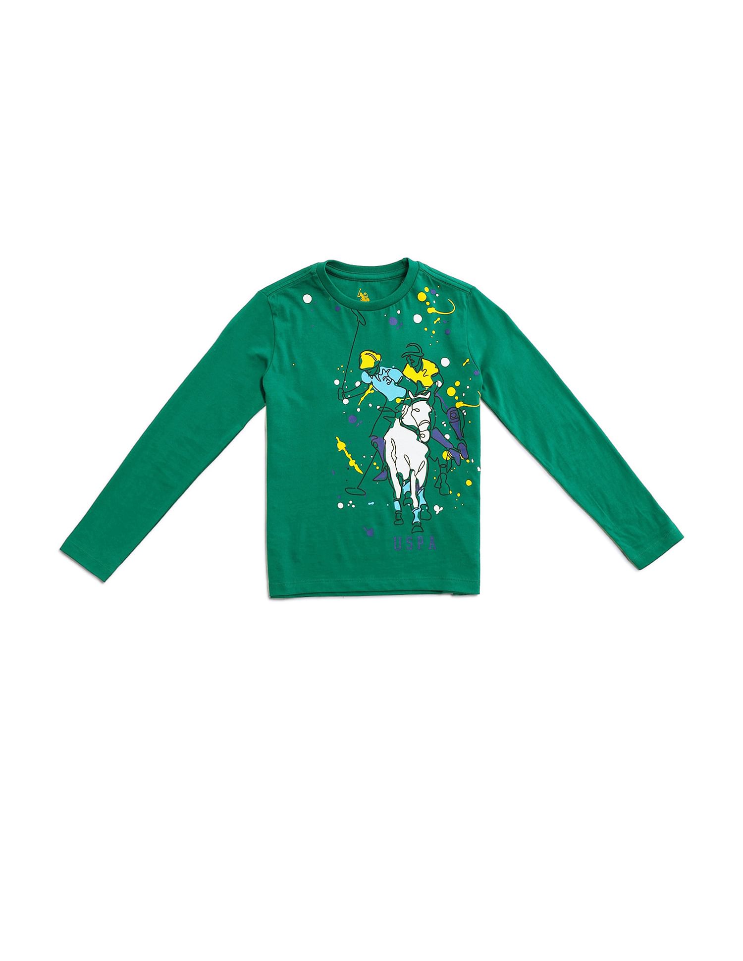 U.S. Polo Assn. Kids Boys Pure Cotton Regular T-shirt