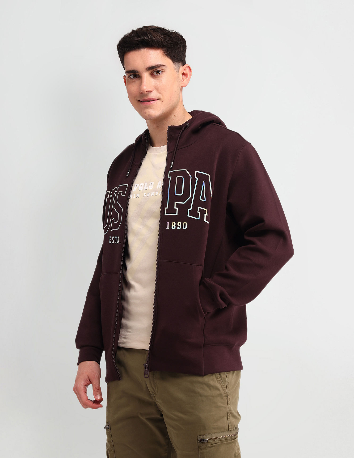 U.S. Polo Assn. Denim Co. Brand Printed Regular Fit Sweatshirt
