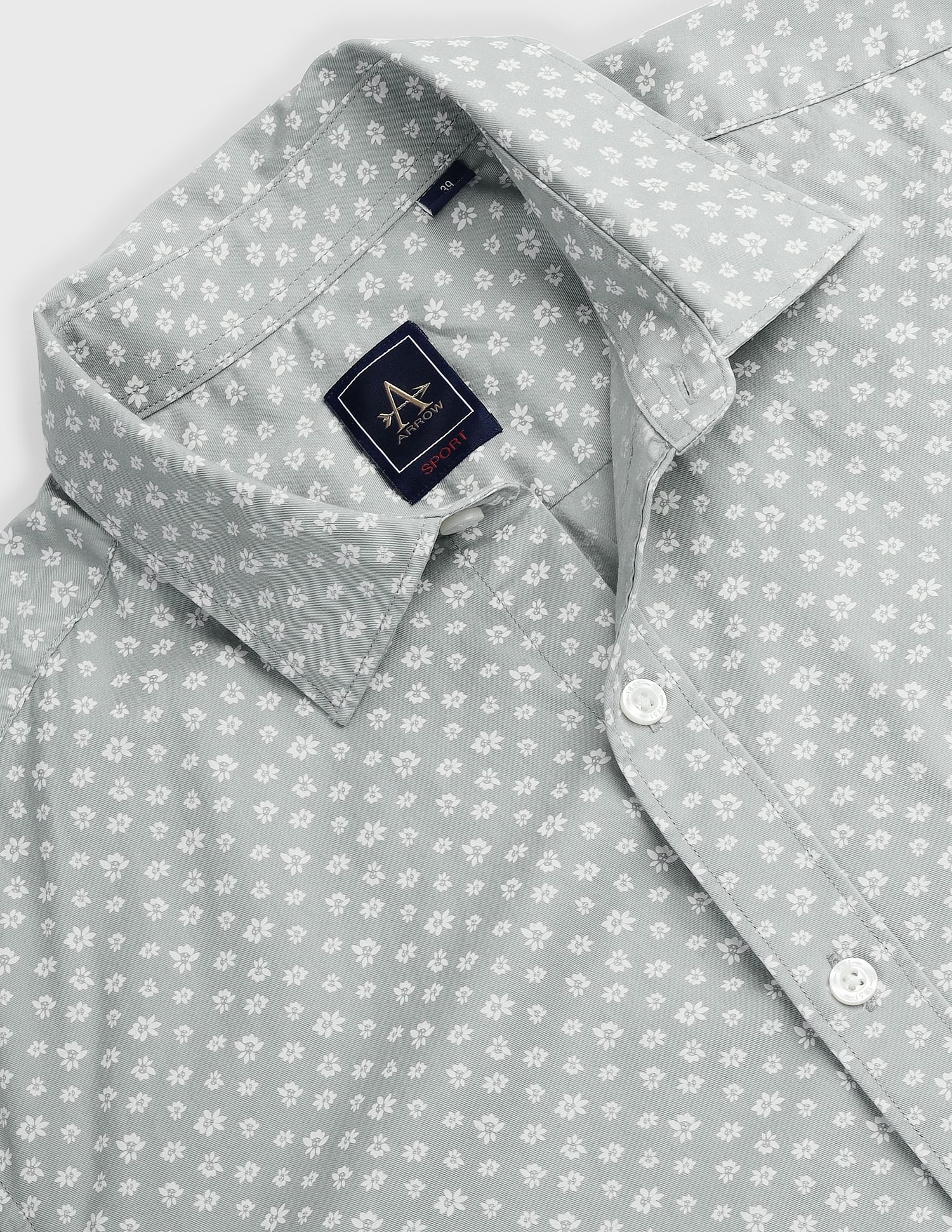 Arrow Sports Floral pattern Cotton Shirt