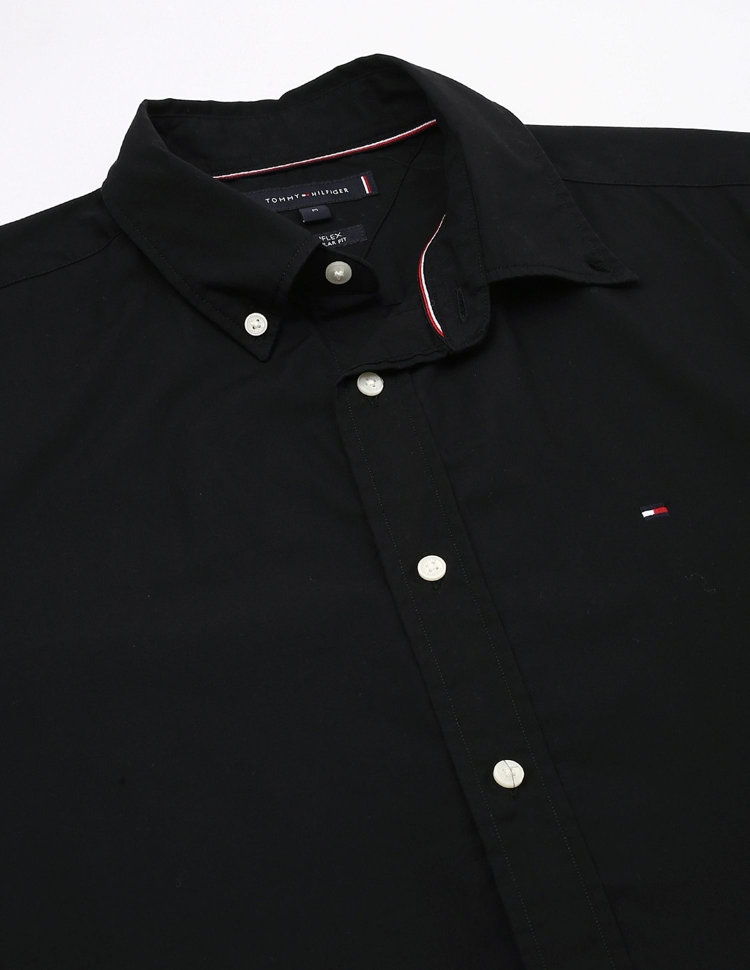 Tommy Hilfiger Solid Regular-Fit Poplin Woven Shirt