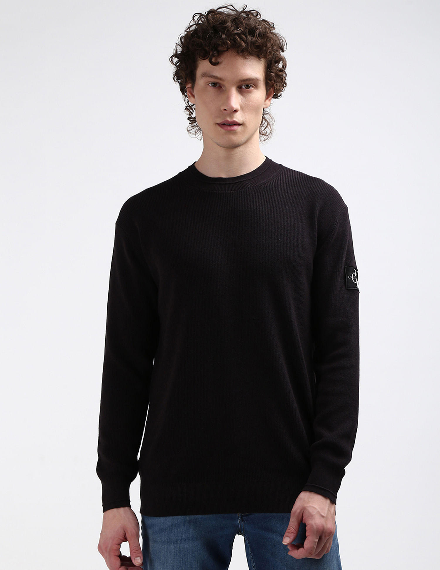 Calvin Klein Sustainable Raw Edge Sweater