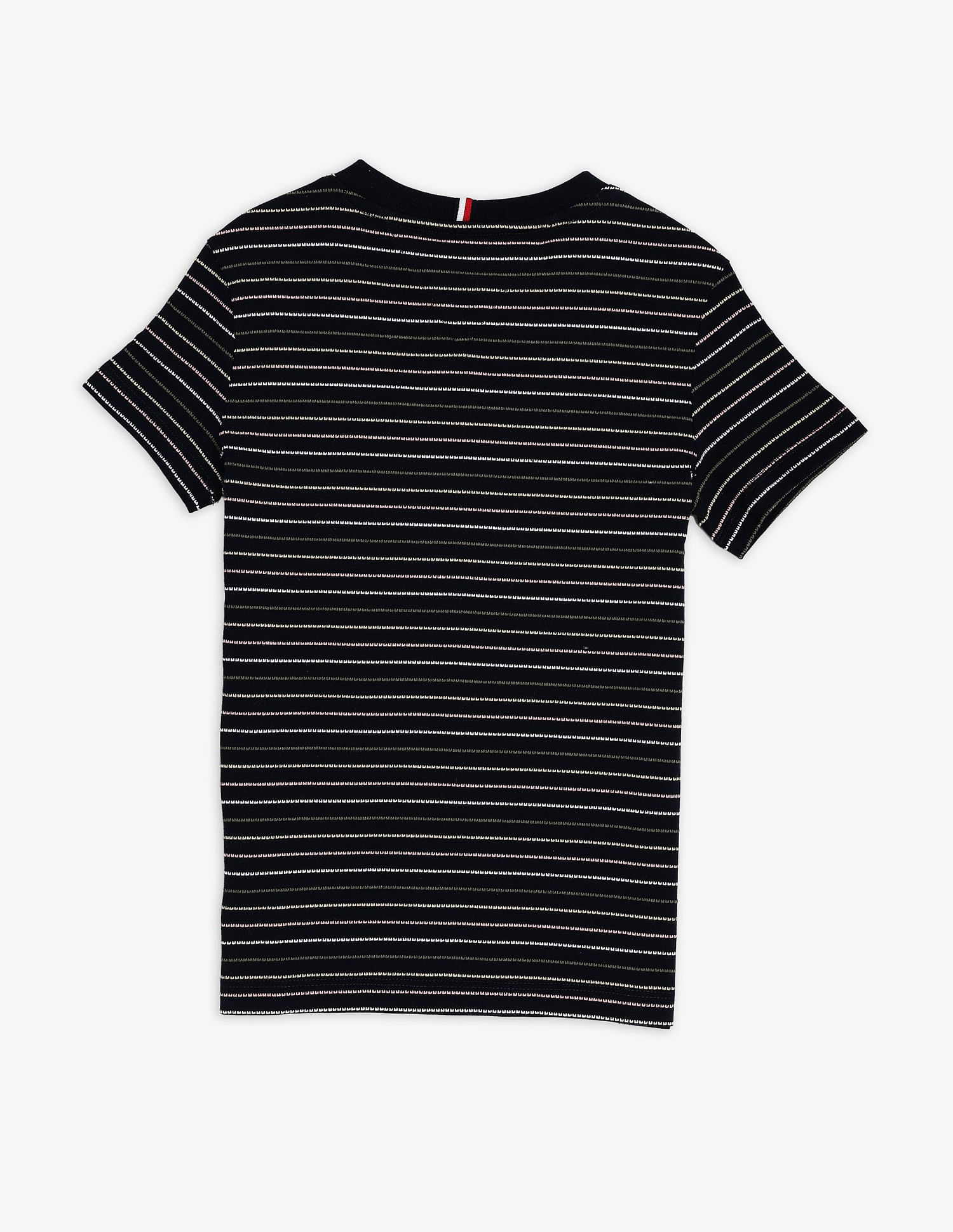Tommy Hilfiger Kids Boys Striped Regular Fit Cotton T-Shirt