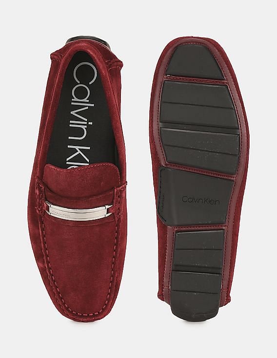 Calvin klein red loafers new arrivals