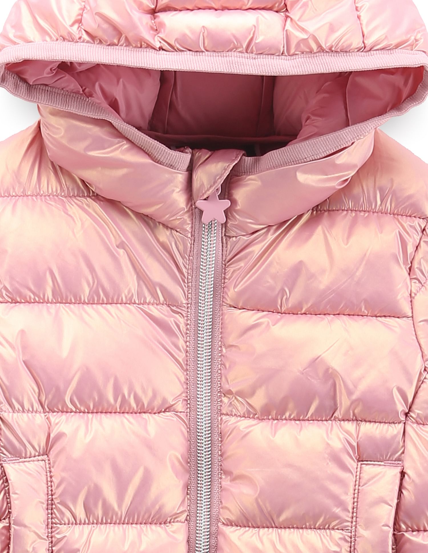 U.S. Polo Assn. Kids Girls Nylon Puffer Jacket