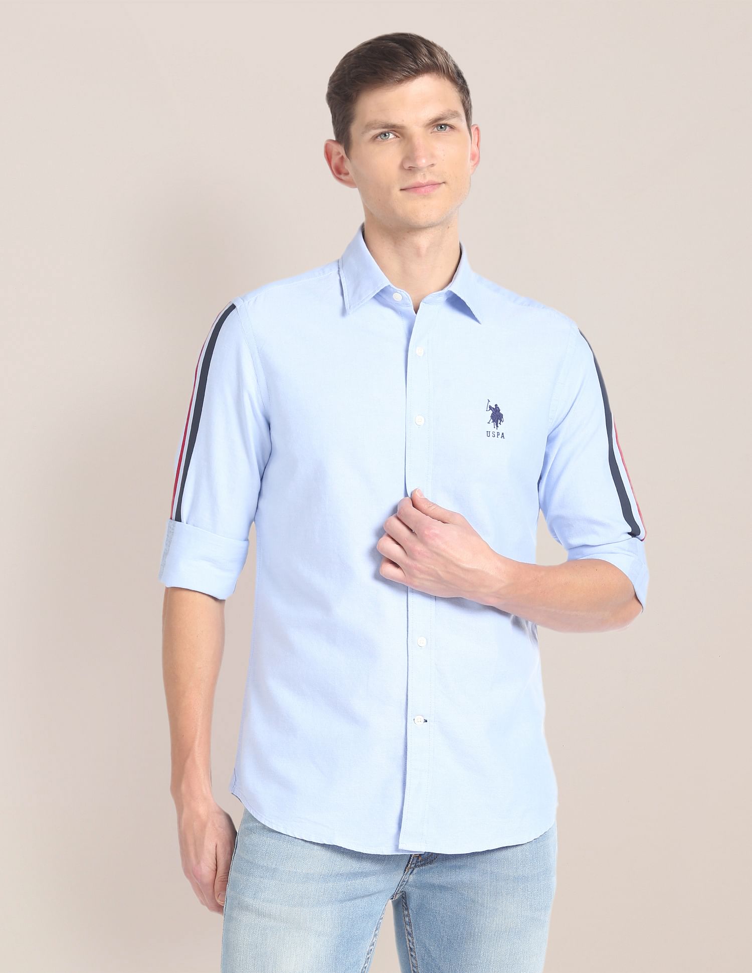 U.S. Polo Assn. Oxford Weave Pure Cotton Casual Shirt