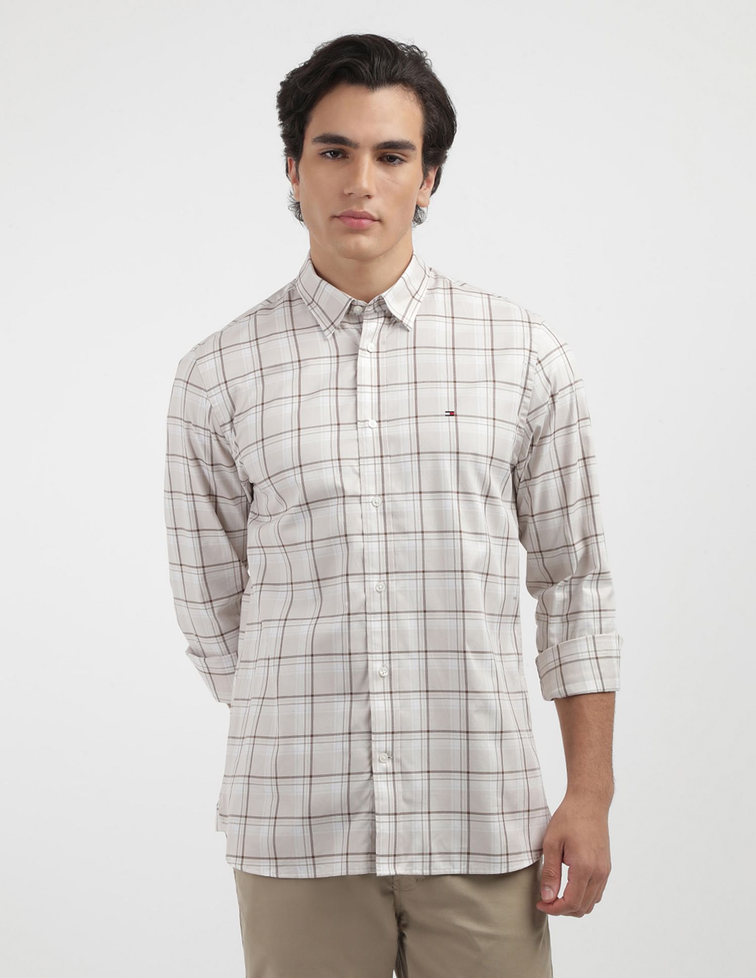 Tommy Hilfiger Fine Tartan Checked Shirt