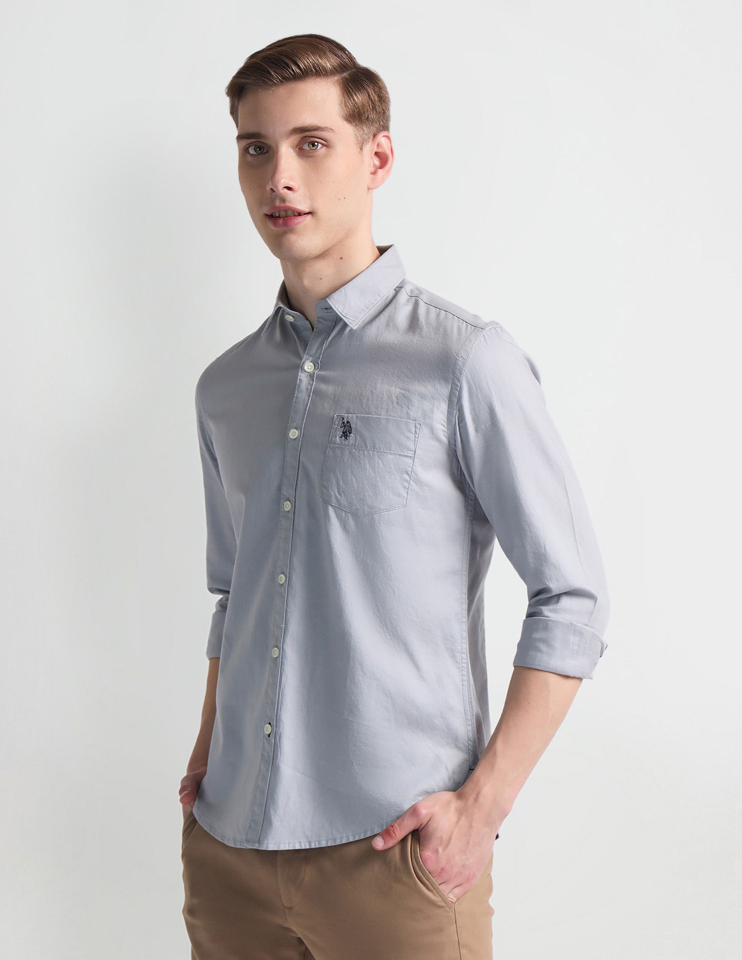 U.S. Polo Assn. Denim Co. Slim Fit Twill Shirt