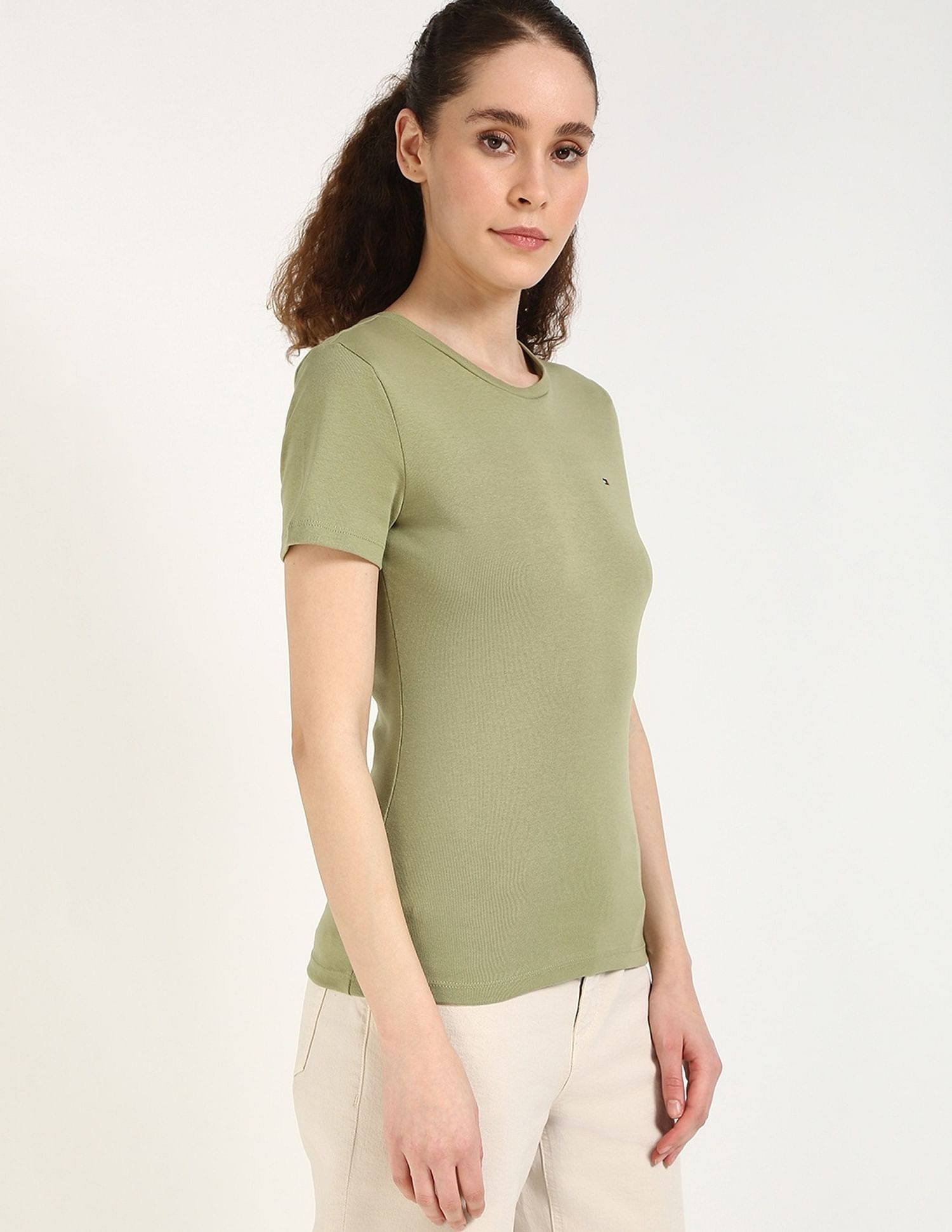 Tommy Hilfiger Solid Regular-Fit Cotton T-Shirt